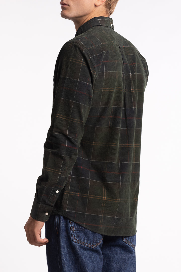 Blair Tailored Long-Sleeved Cord Shirt Classic Tartan