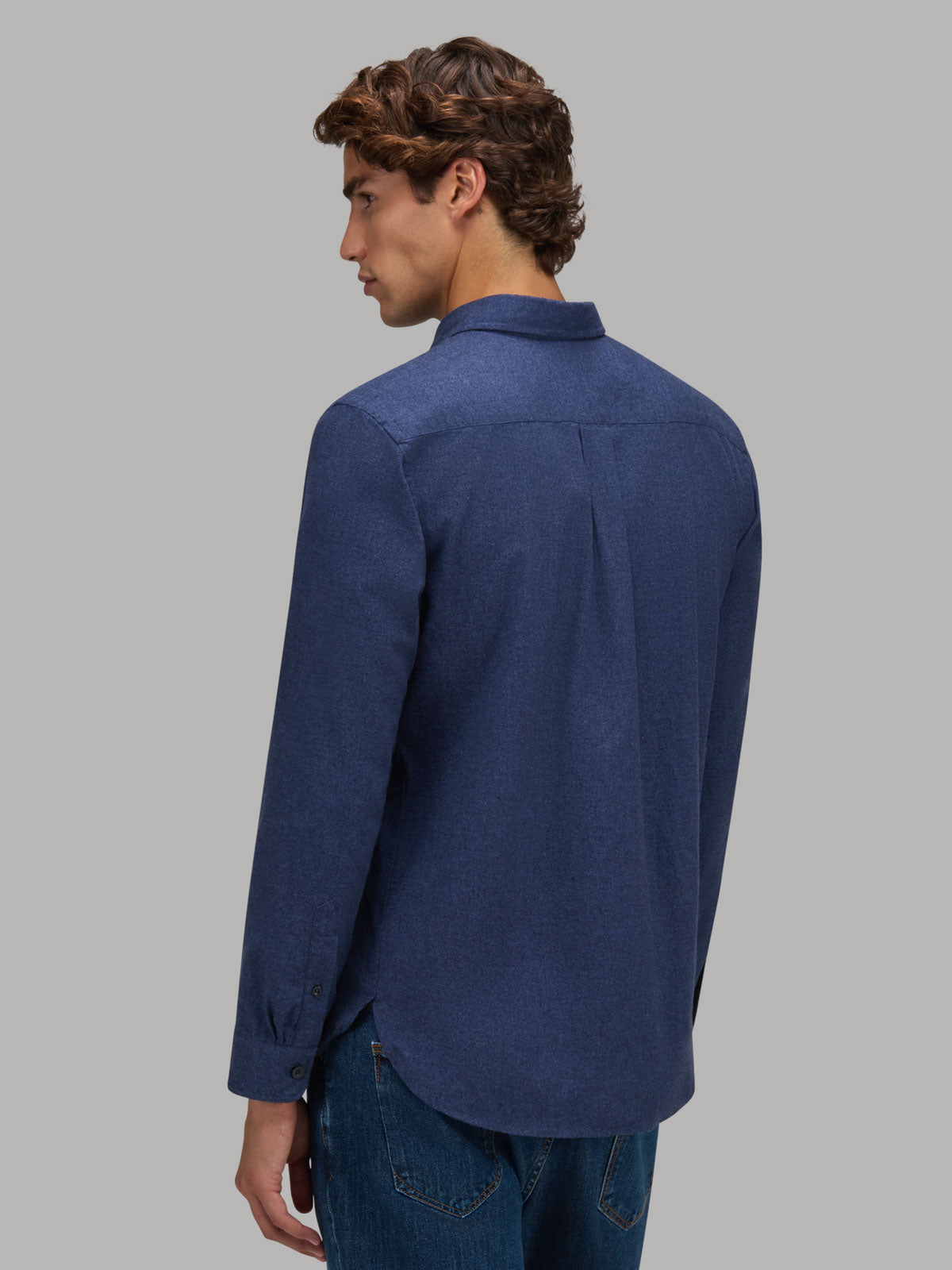 Legacy Flannel Shirt Blue - modellbilde
