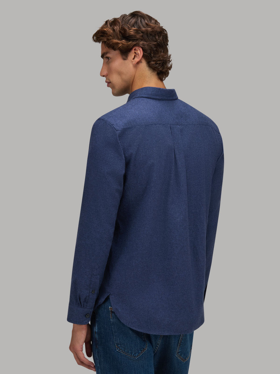 Legacy Flannel Shirt Blue - modellbilde