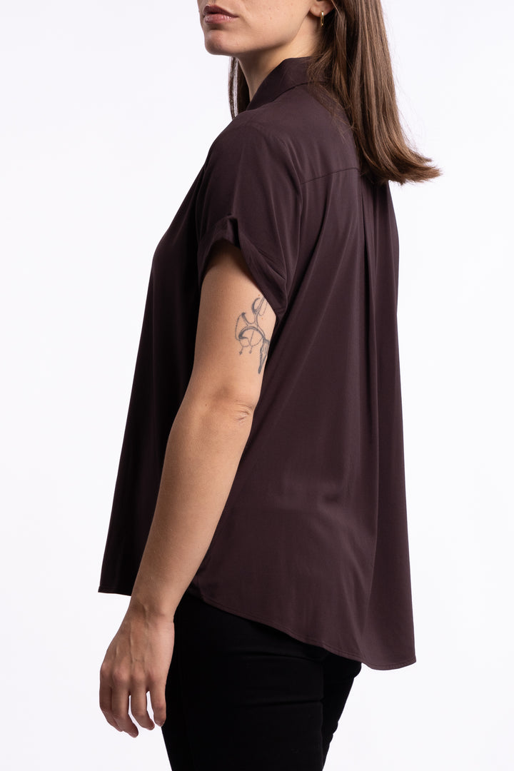 Majan SS Shirt 9942 - Black Coffee