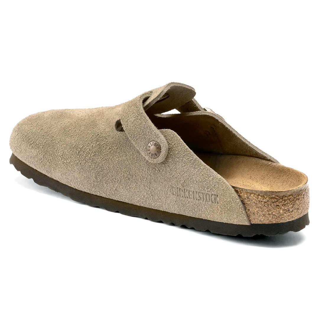 M Boston Soft Footbed Suede Taupe