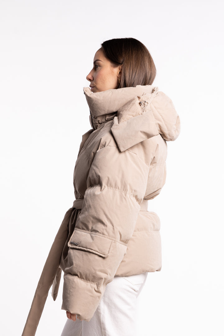 Steilia Brushed Down Jkt - Beige
