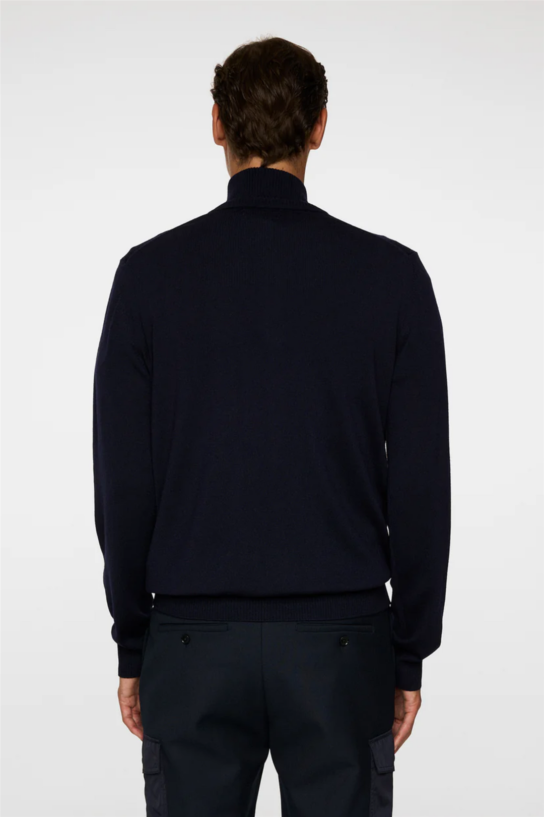 Kiyan Merino Quarter Zip JL Navy