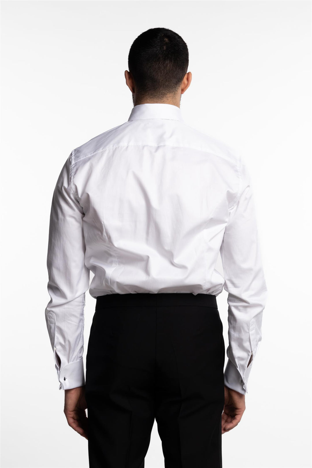 Slimline Tuxedo Shirt White