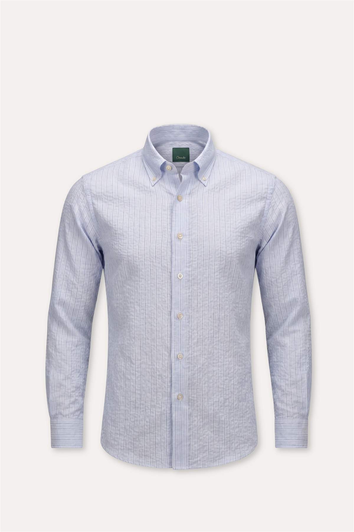Seersucker Shirt Blue Stripe