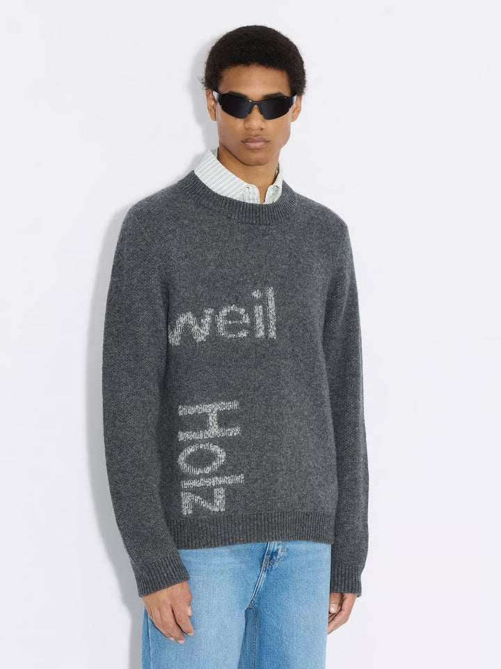 Haza Logo Crew Dark Grey Mix