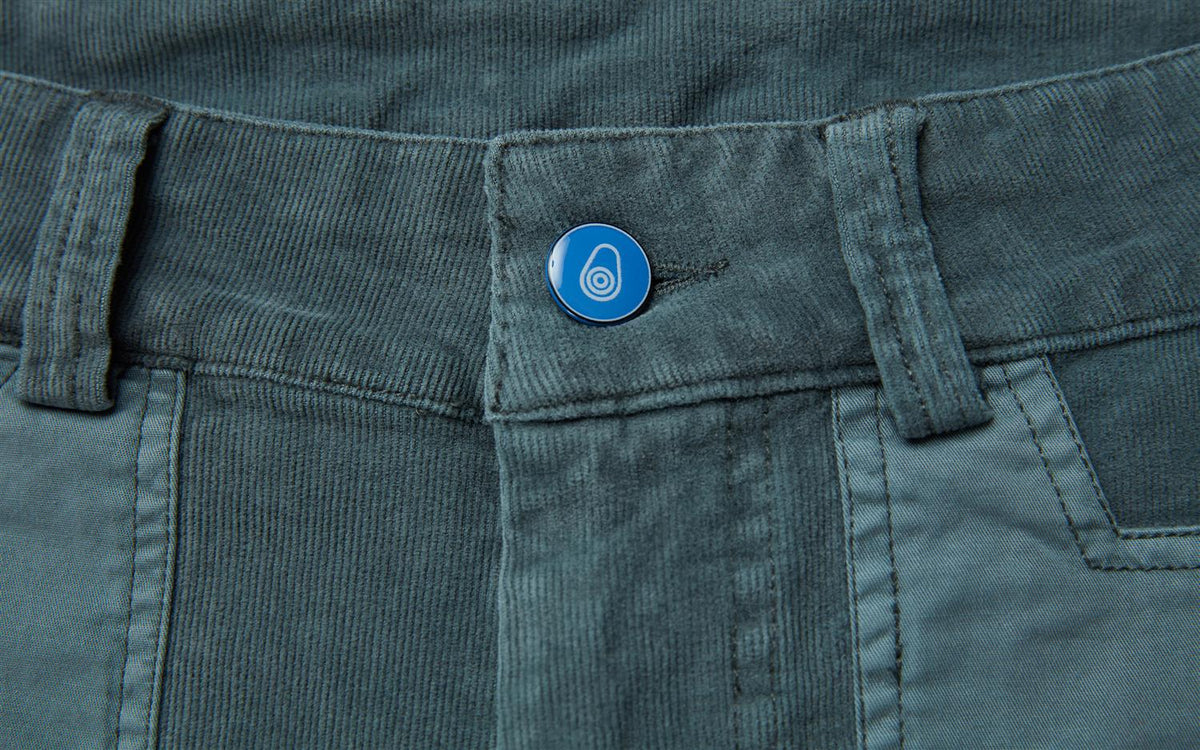 Blocked Corduroy Shorts Sea Blue