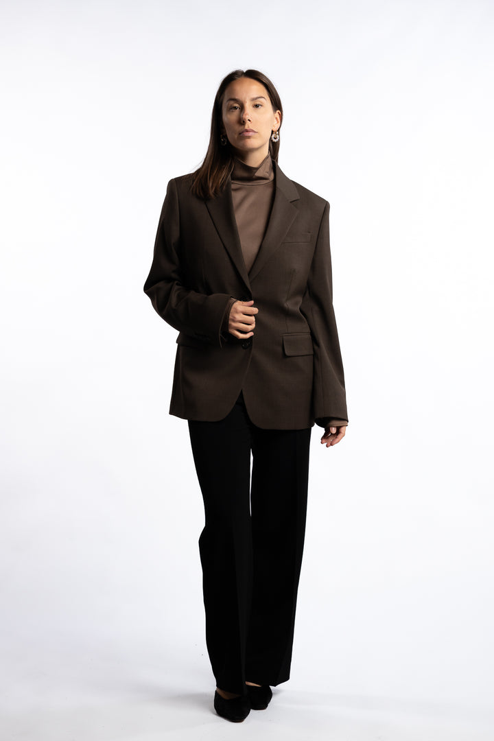 Delilah Blazer- Walnut Brown
