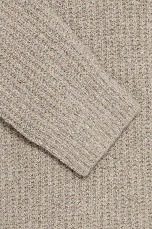 Gahn 1X1 Rib Polo Knit Steel Grey