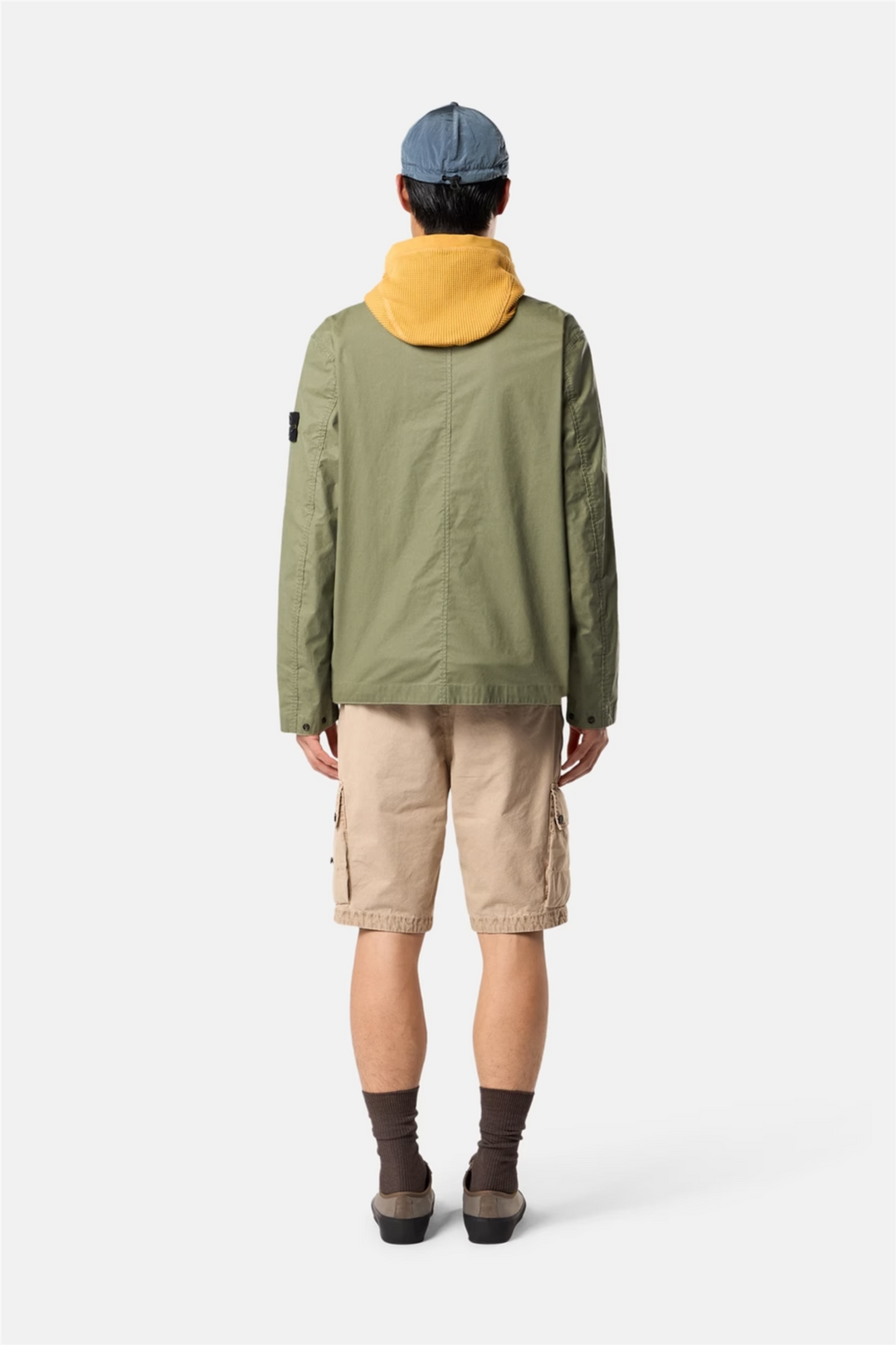 4100054 Waxed Pigment Cotton Tela Military Green