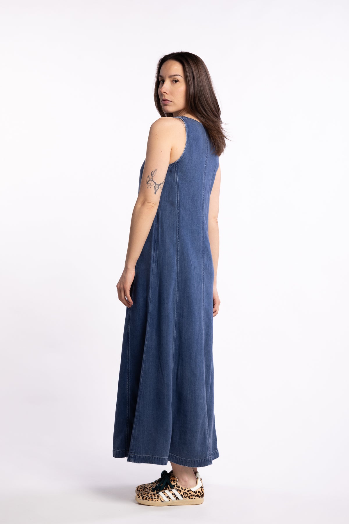 Saskylar Dress 15645 - Medium Denim Blue