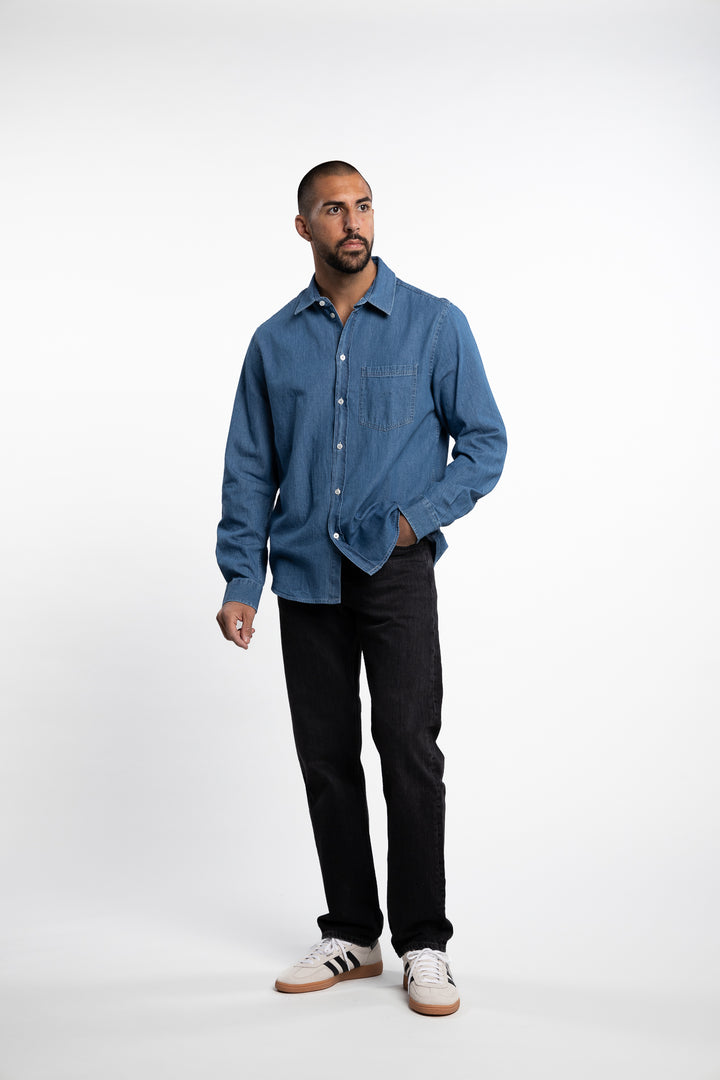 Saryan P Shirt Light Chambray