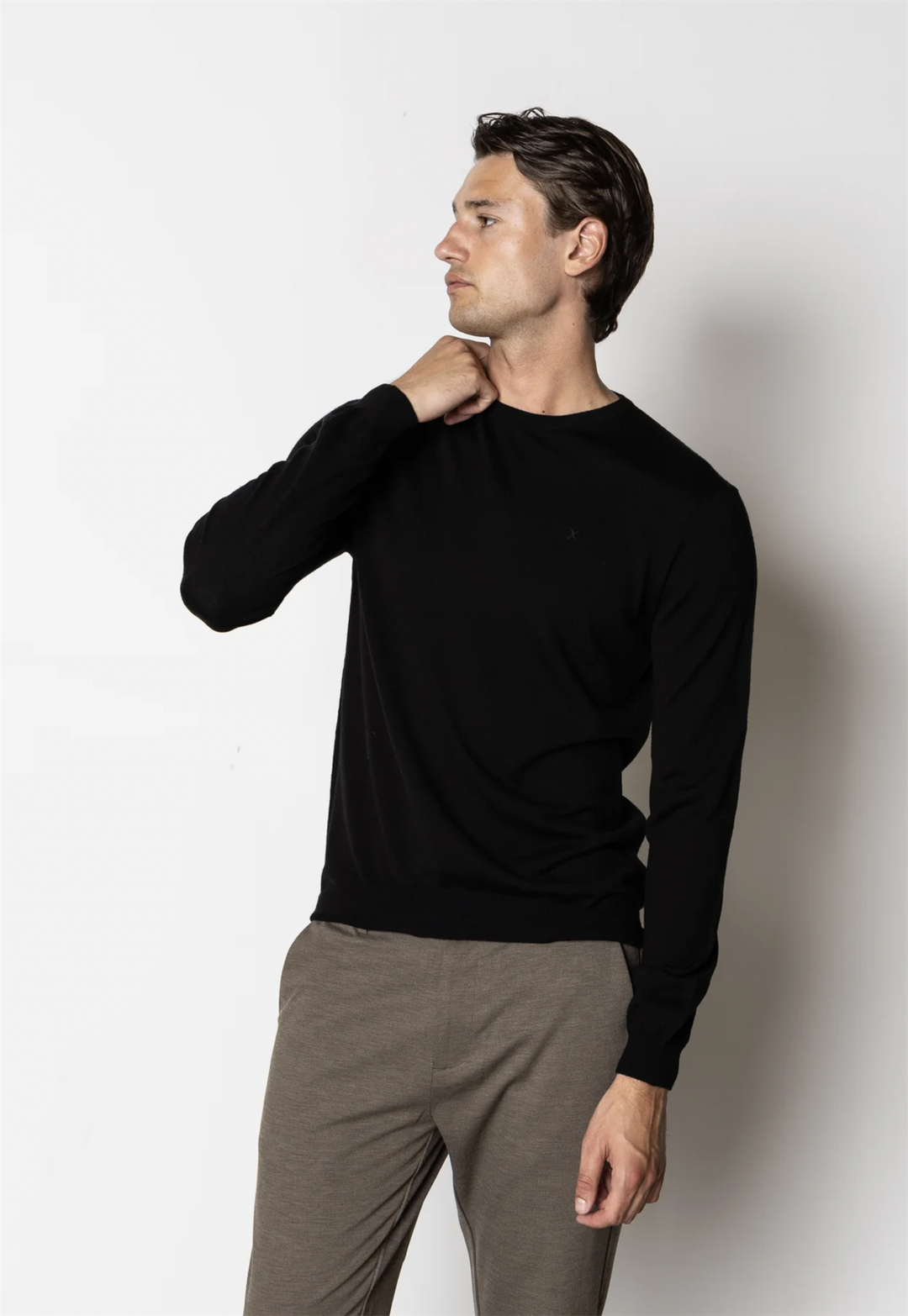 Alfredo Merino Wool Jumper Black