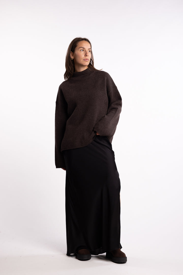 Chunky Turtleneck- Coffee