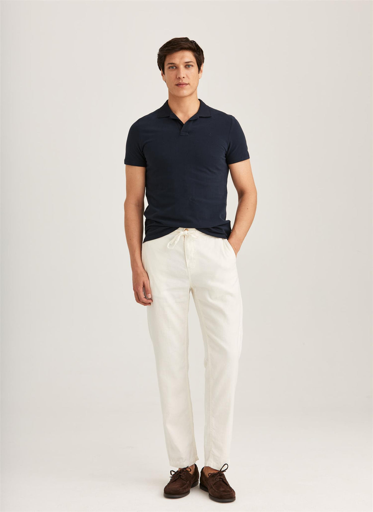Fenix Linen Trouser Off White
