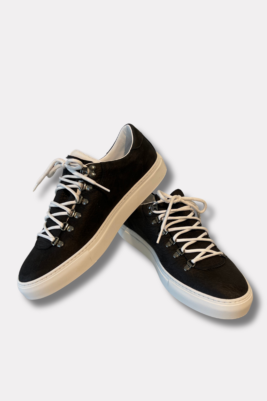 M Marostica Low Black Leather