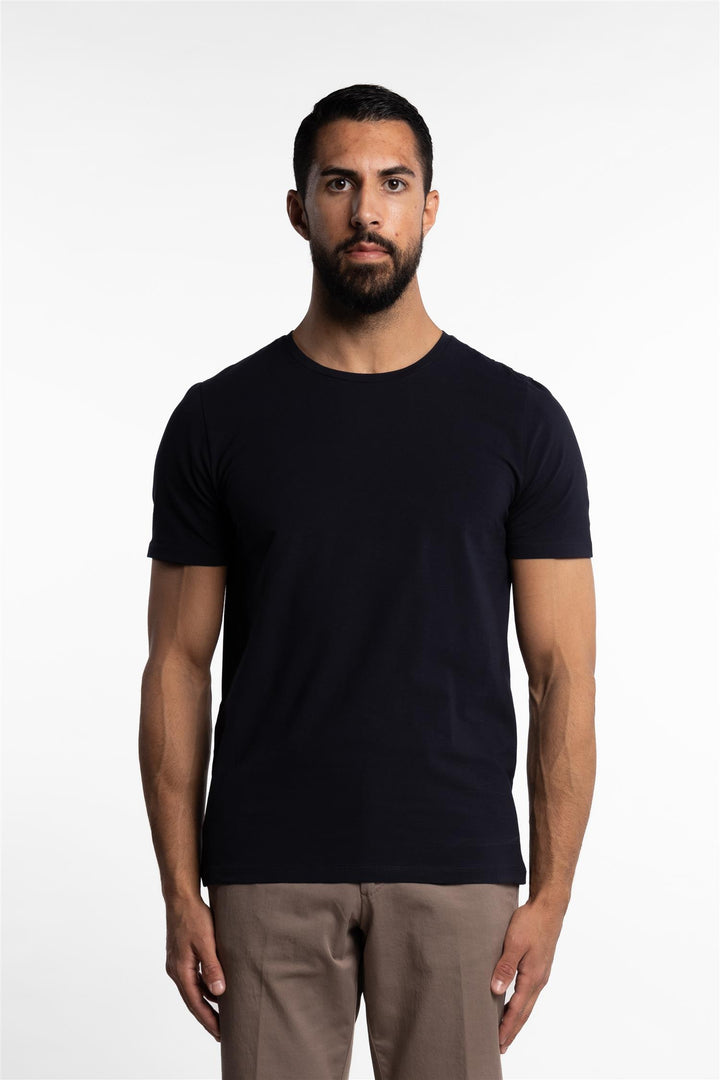 Kyran Cotton Stretch Slim Fit T-Shirt Blue