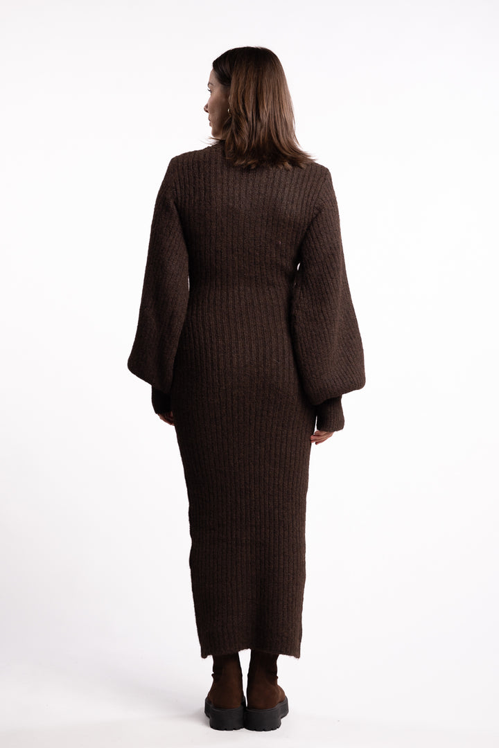 Montana Dress- Brown Melange