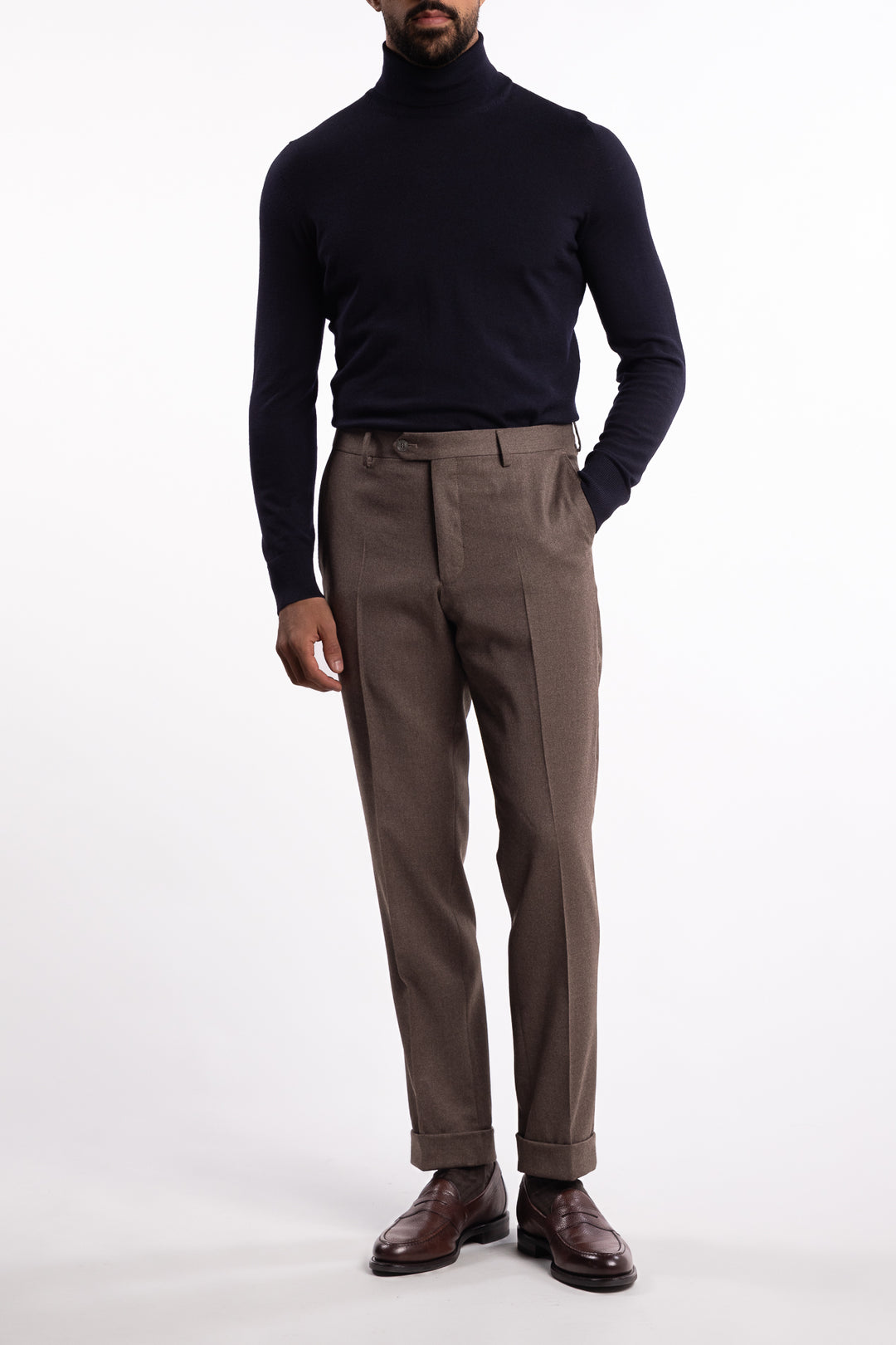 Wool Turtleneck Navy