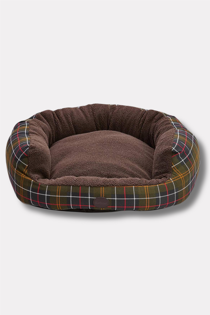 Dog Snuggle Bed 35" Classic Tartan