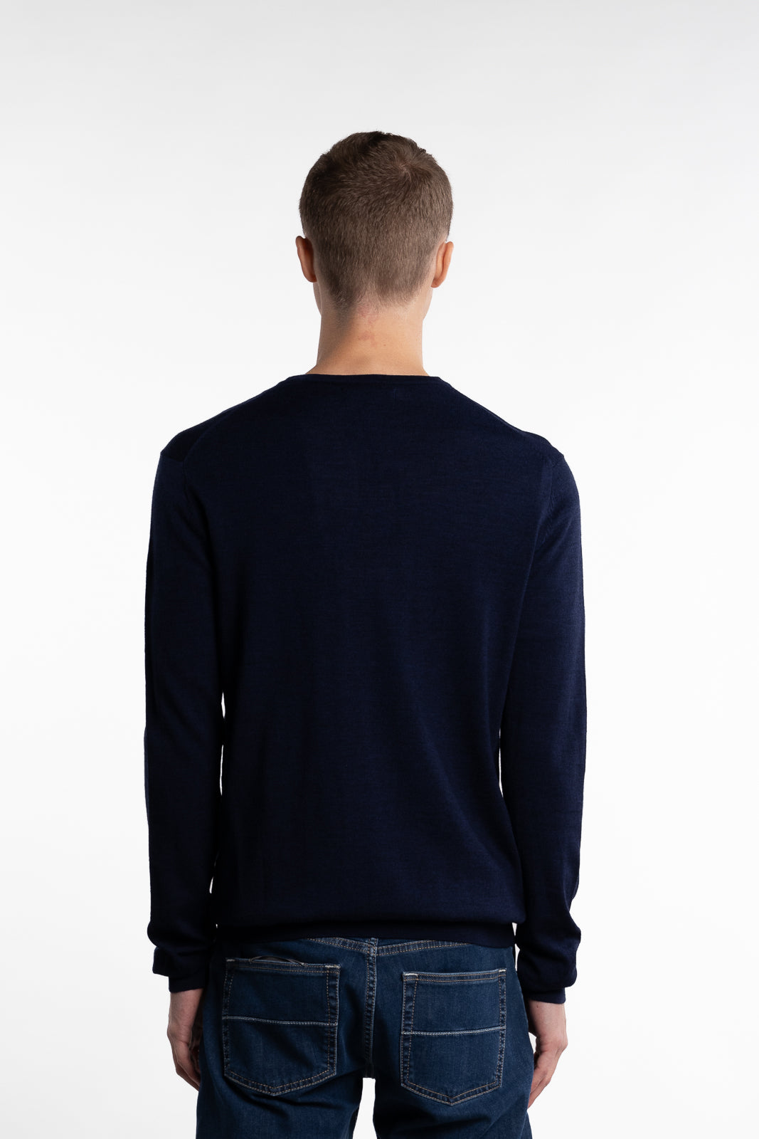 Alfredo Merino Wool Jumper Dark Navy