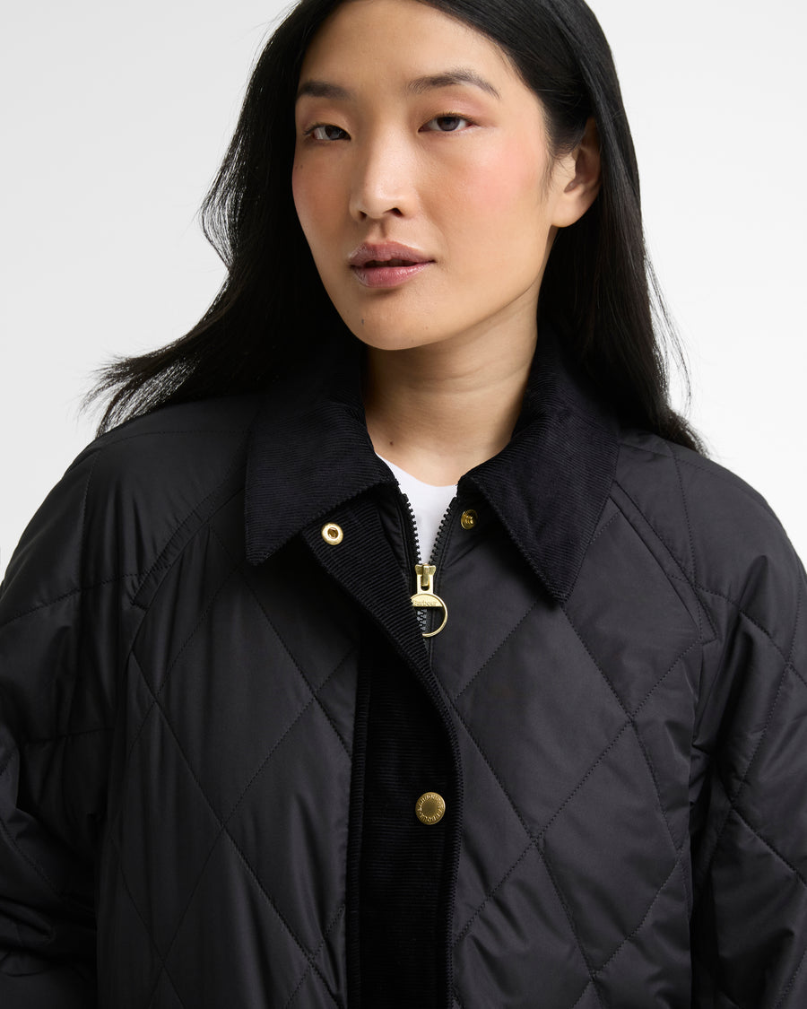 Barbour Kilnwick Quilt Black/Ancient