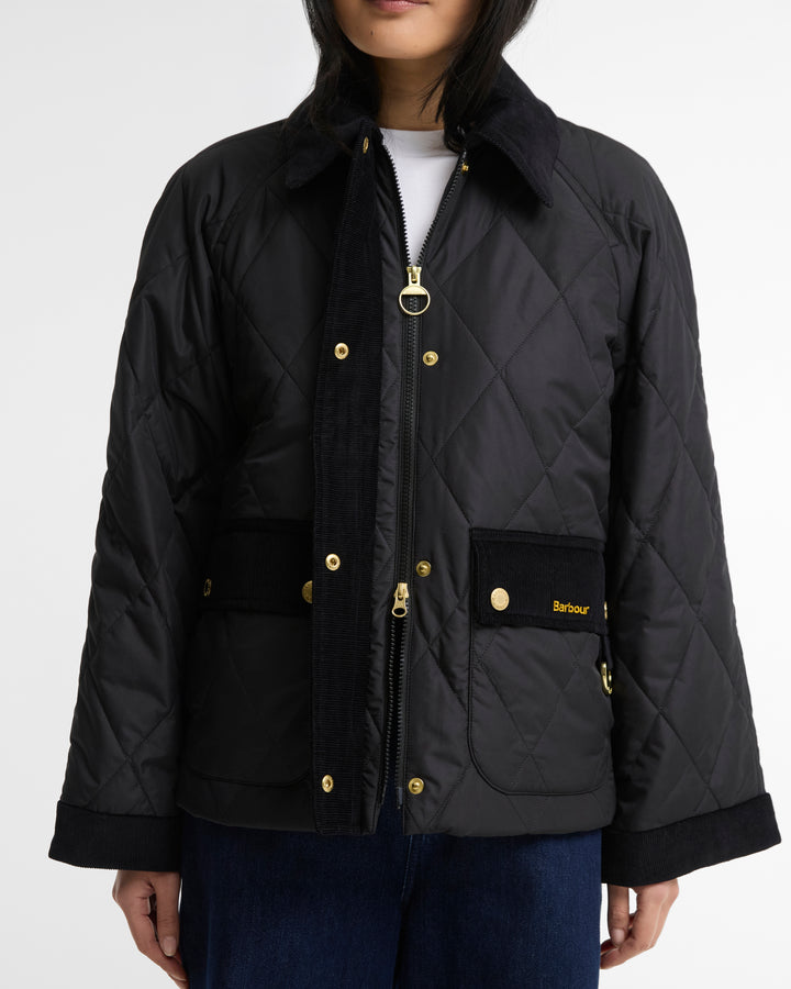 Barbour Kilnwick Quilt Black/Ancient
