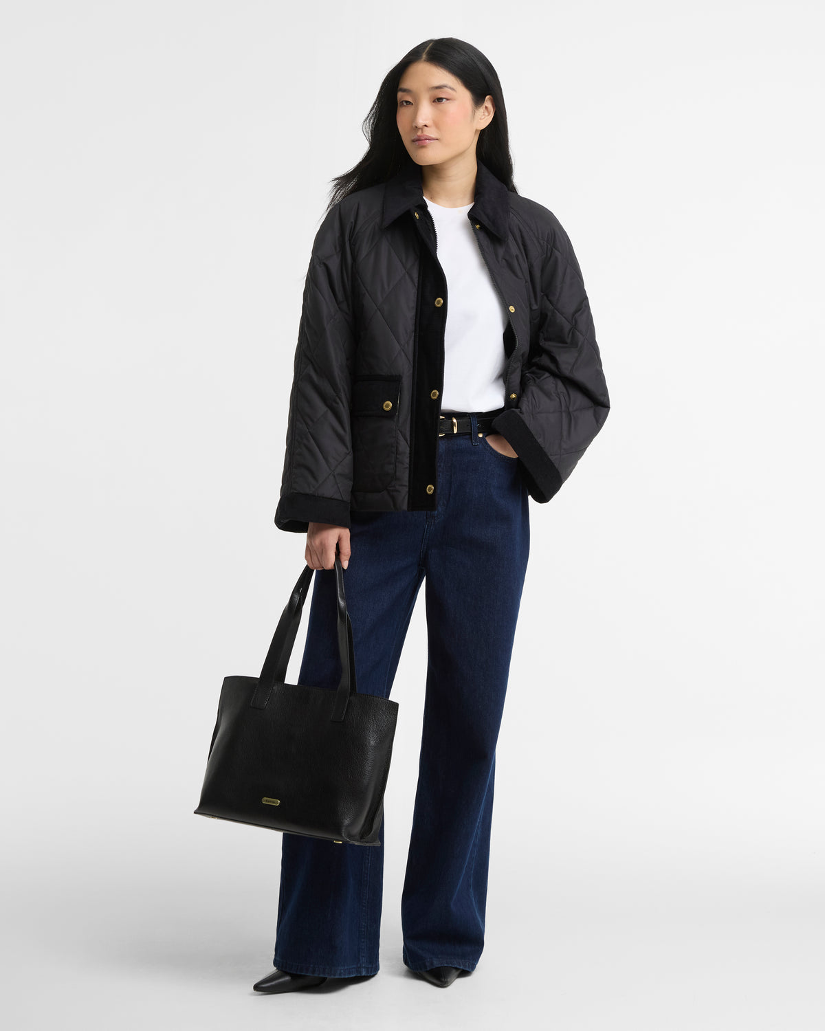 Barbour Kilnwick Quilt Black/Ancient