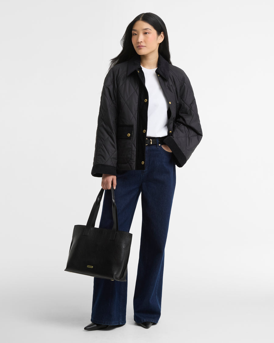 Barbour Kilnwick Quilt Black/Ancient