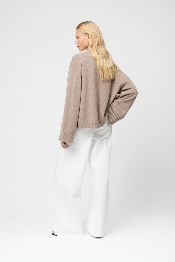 Crewneck Lounge Sweater - Wheat