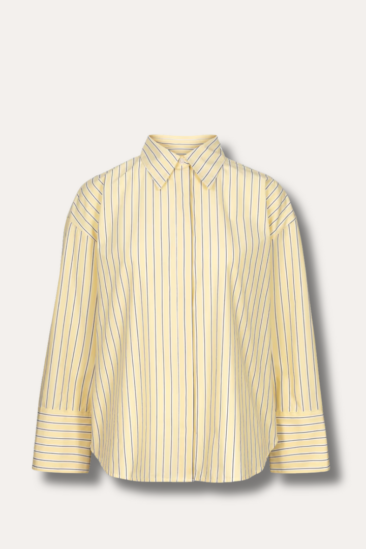 Nell shirt - 0012 Light yellow stripe