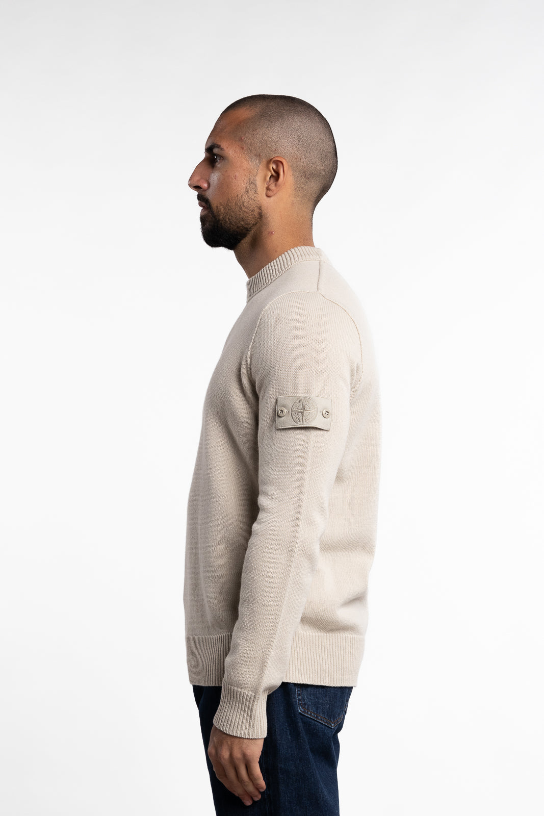 Ghost Knitted Wool Crew Beige