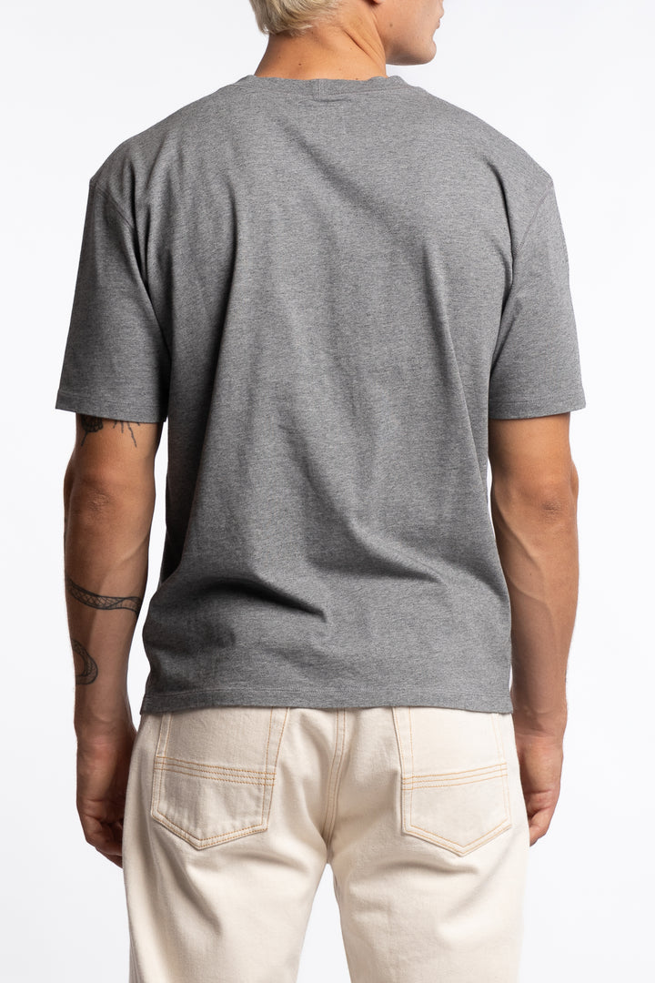 Short Sleeve Hiking T-Shirt Grey Melange