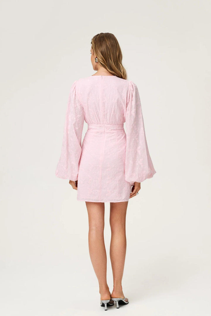 Florence dress- Pink Embroidery