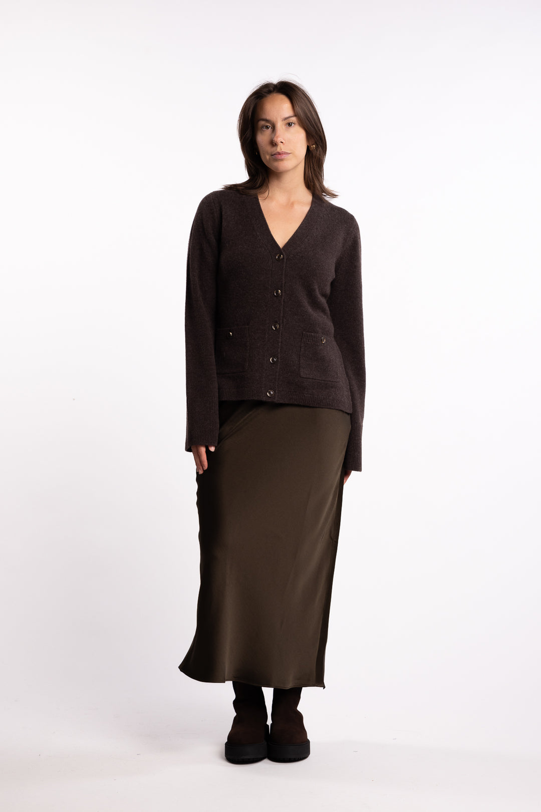 Adele Cardigan - Coffee