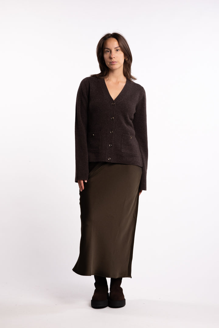Adele Cardigan - Coffee