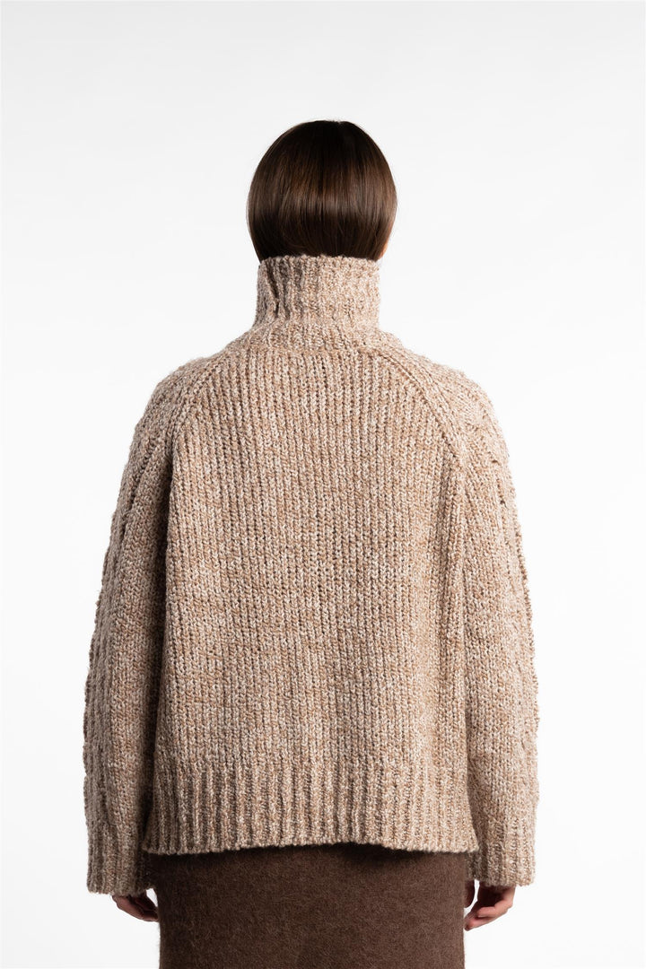 Echo Turtleneck- Brown Mix