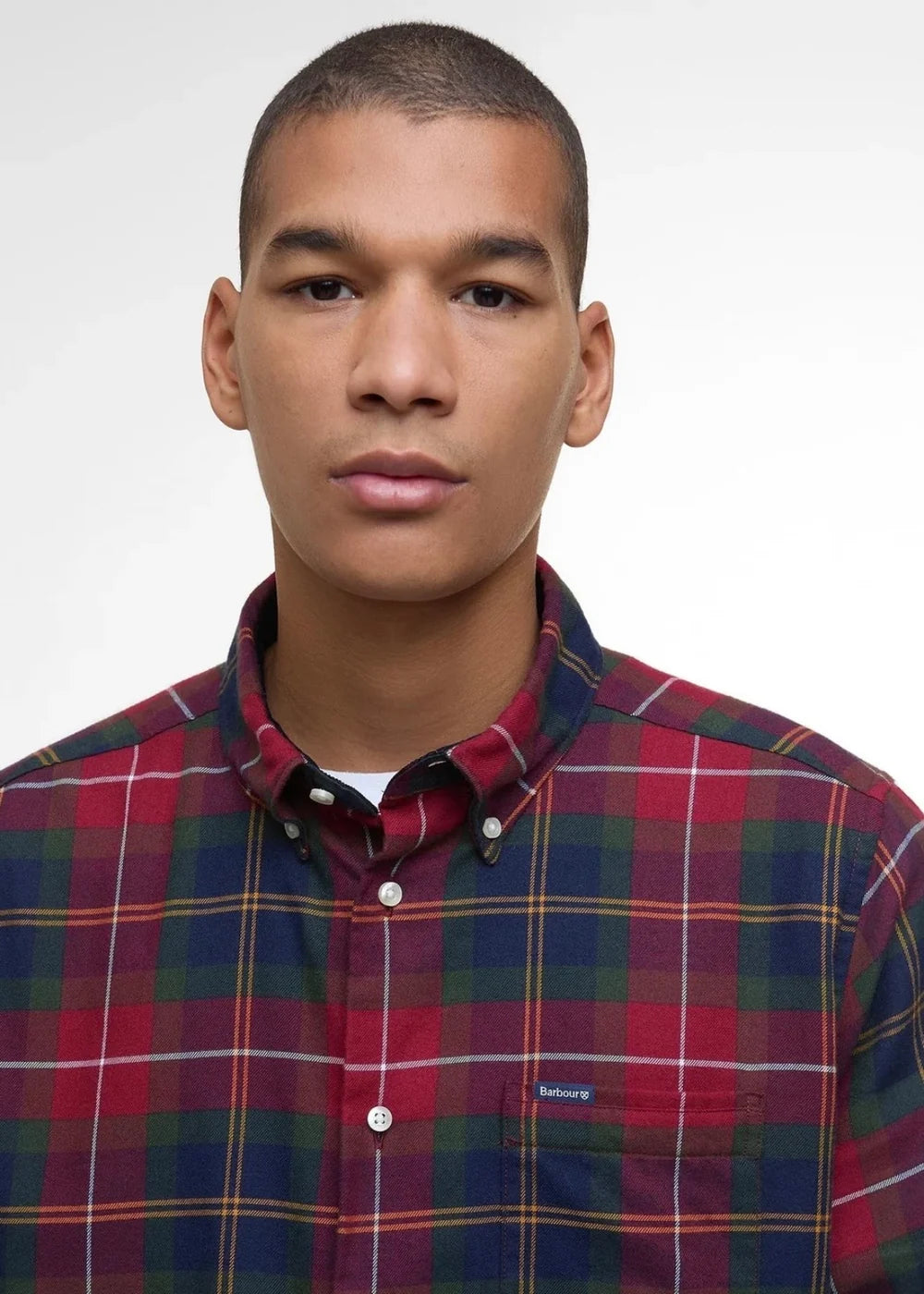 Fortrose Tailored Tartan Shirt Winterberry Tartan