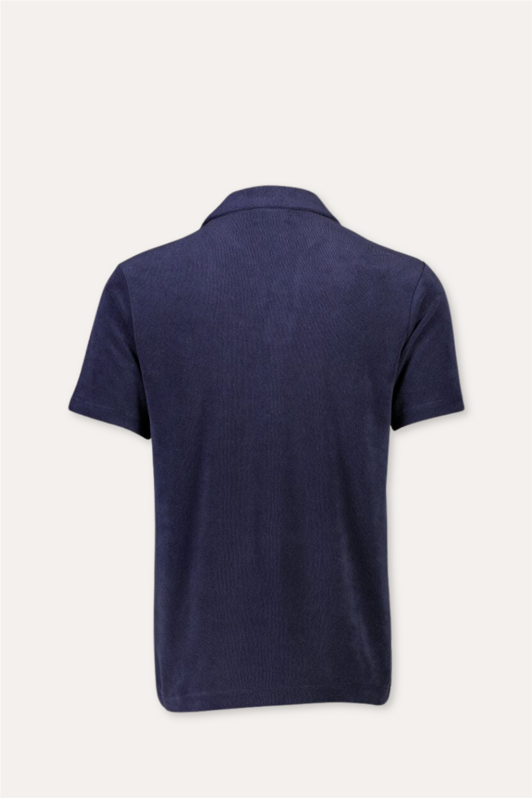 Towel V-Neck Polo S/S Navy