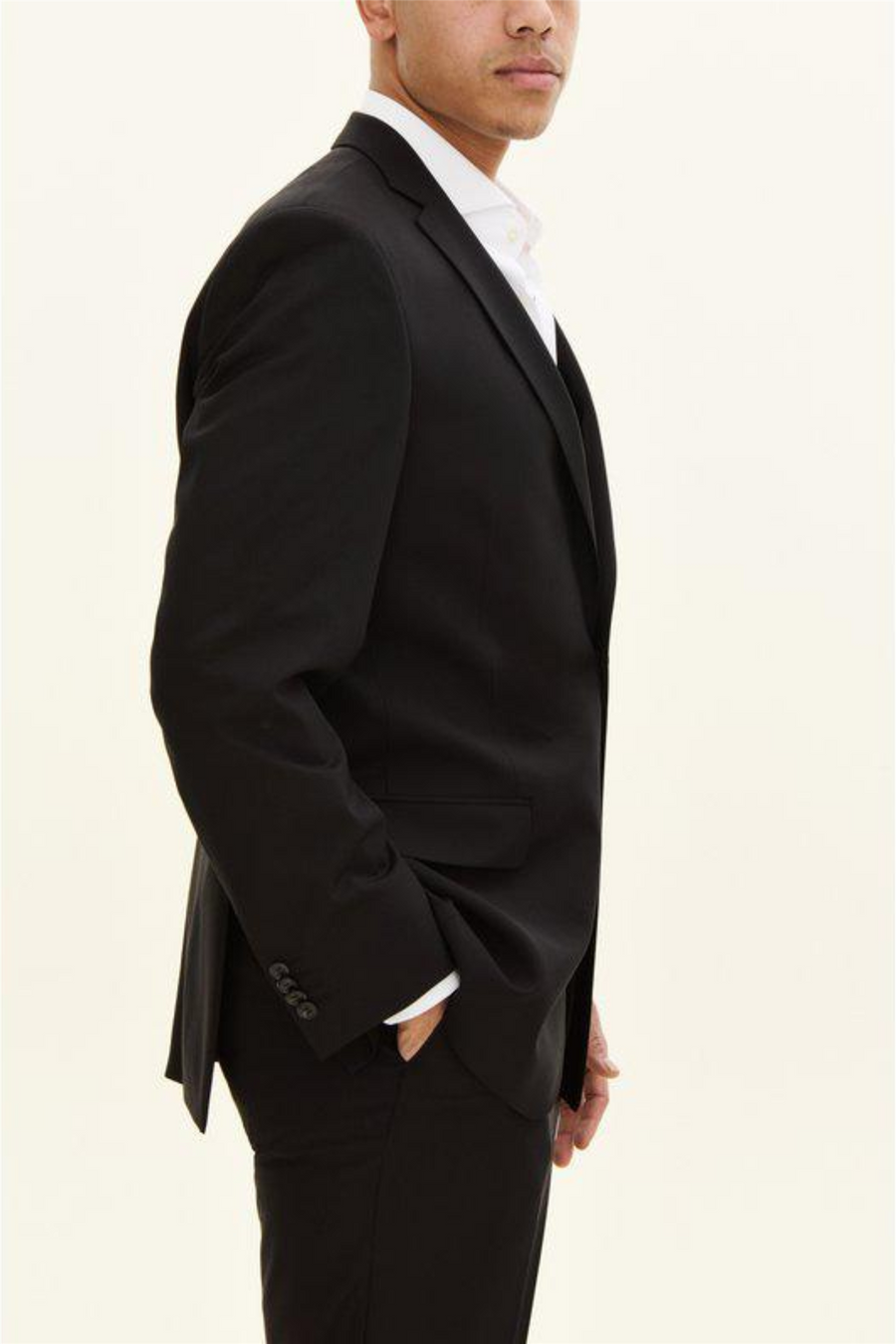 Joel Wide Fit Blazer Black