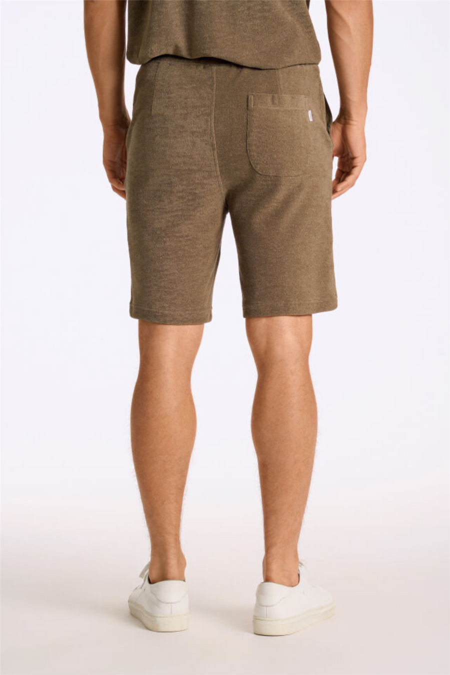 Towel Shorts W. Elastic Waist Dk Stone