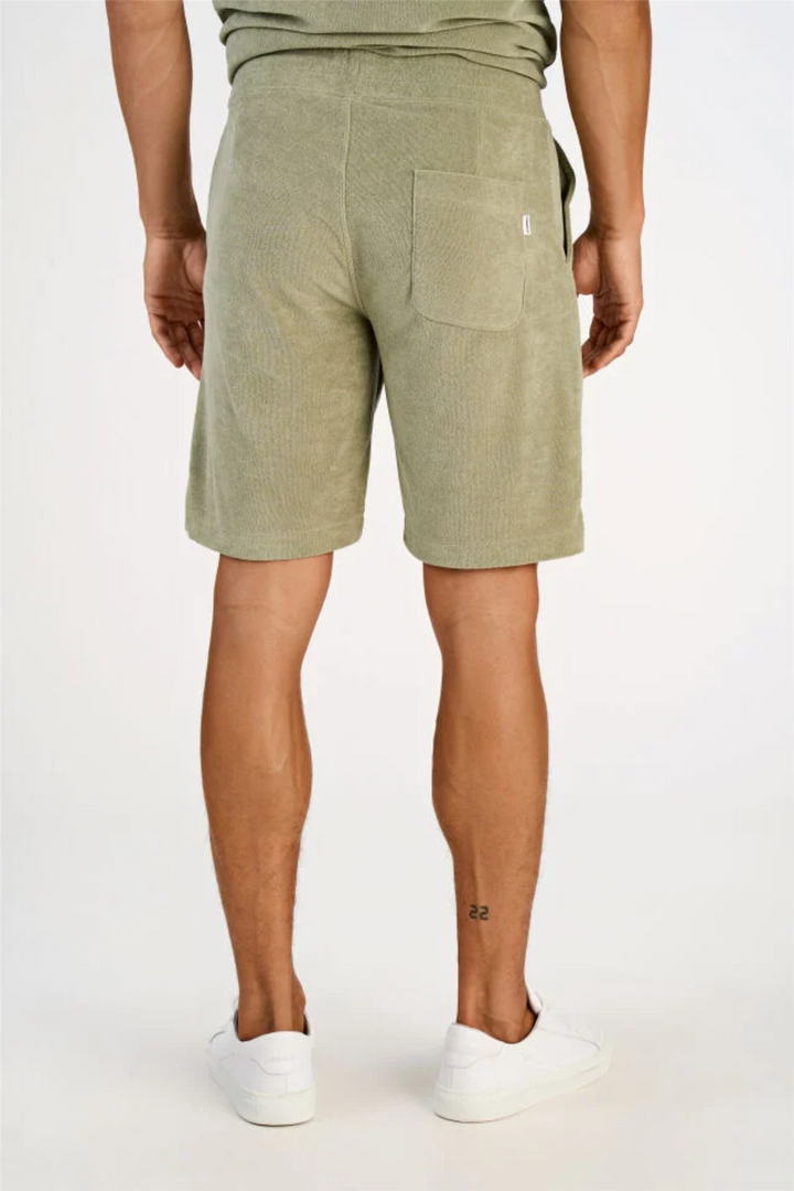 Towel Shorts W. Elastic Waist Dusty Olive