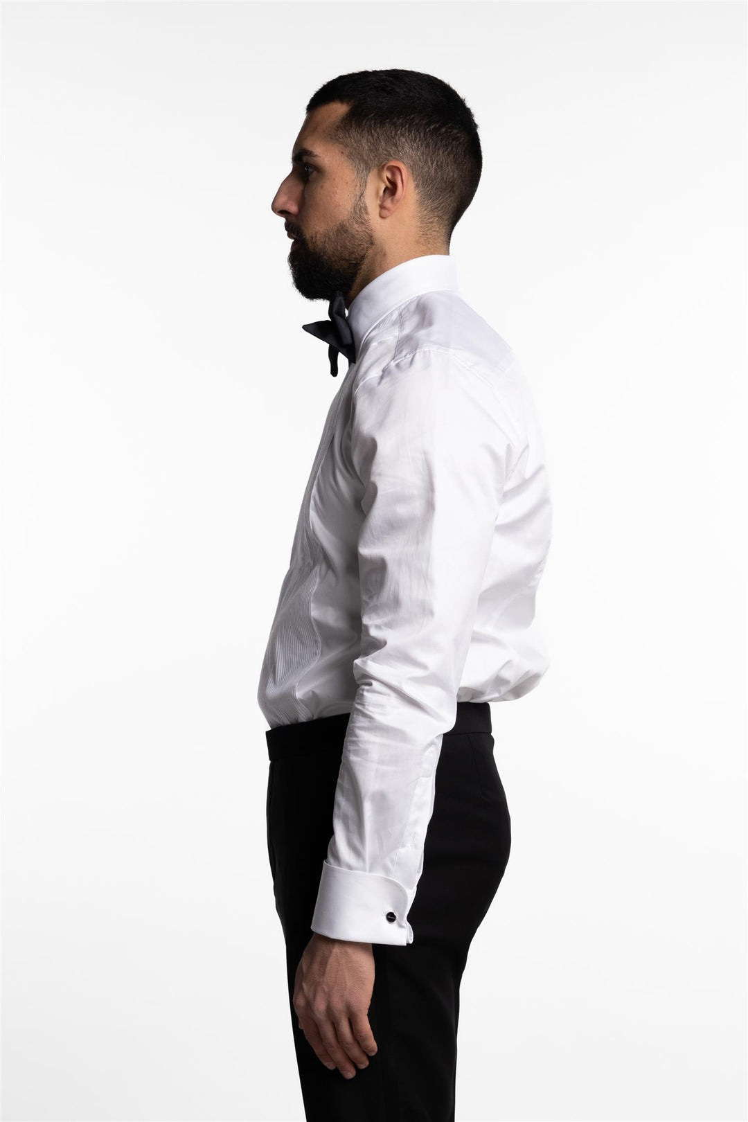 Slimline Tuxedo Shirt White