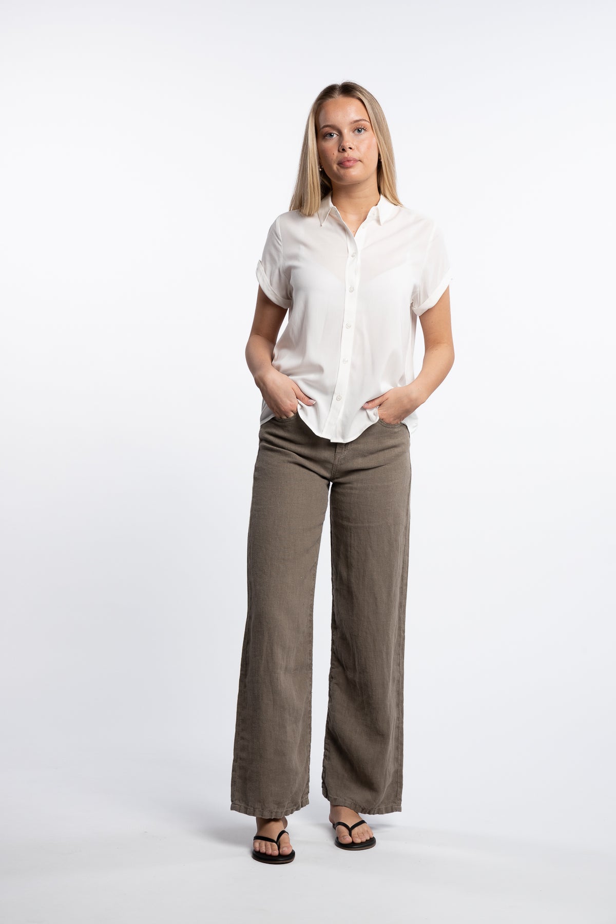 Majan SS Shirt 9942- Clear Cream