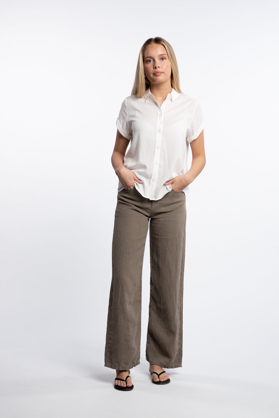 Majan SS Shirt 9942- Clear Cream