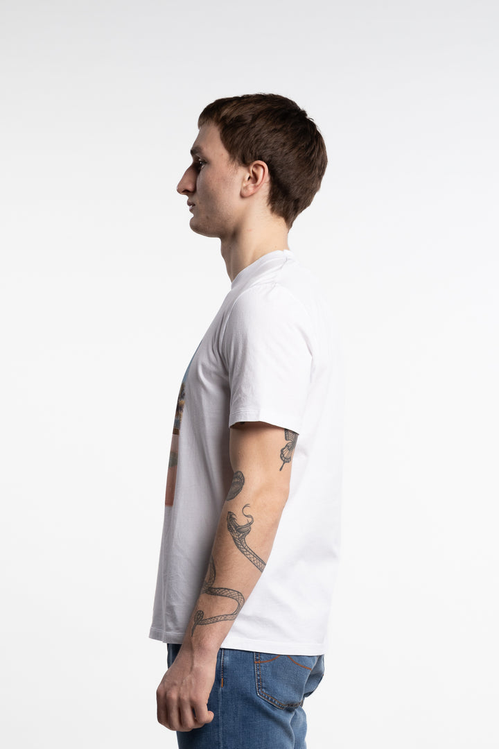 Cotton Jersey Crewneck T-Shirt White