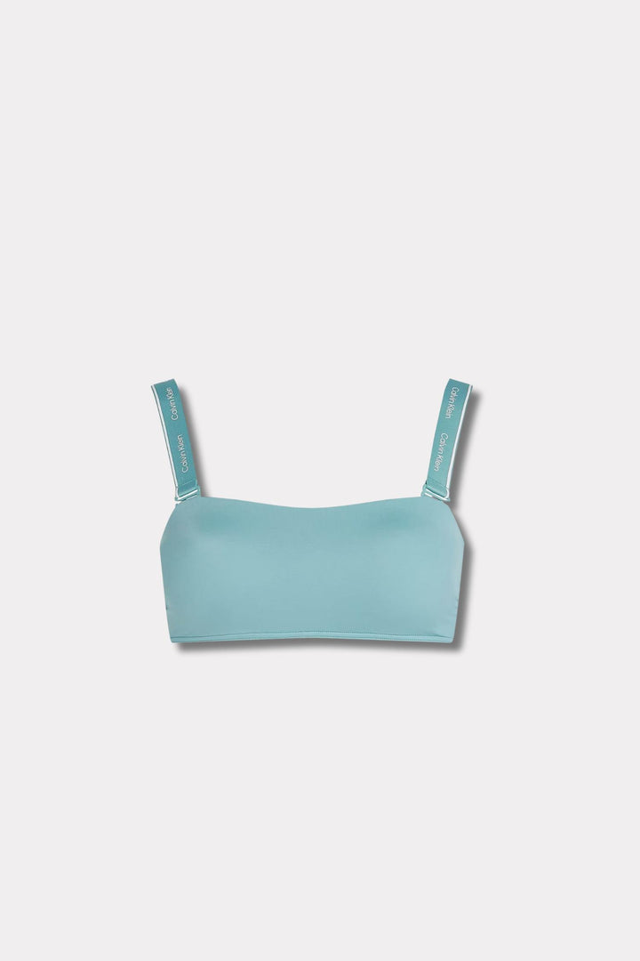 Bandeau Bikini Top- Saltwater Aqua L65