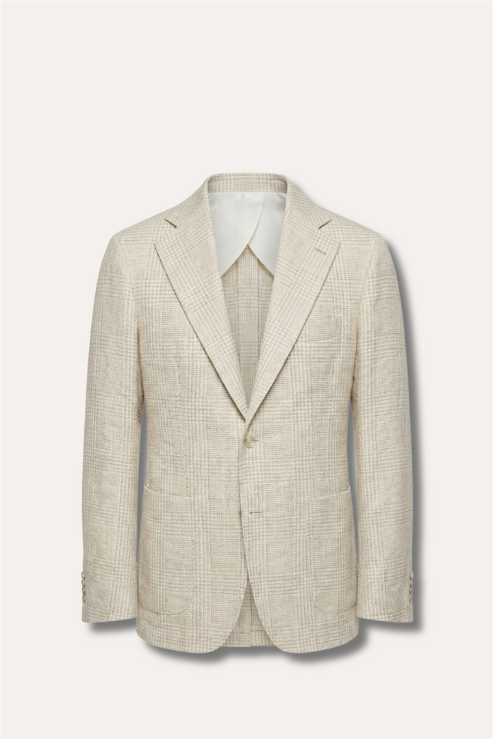 Linen/Silk Blazer Light Beige