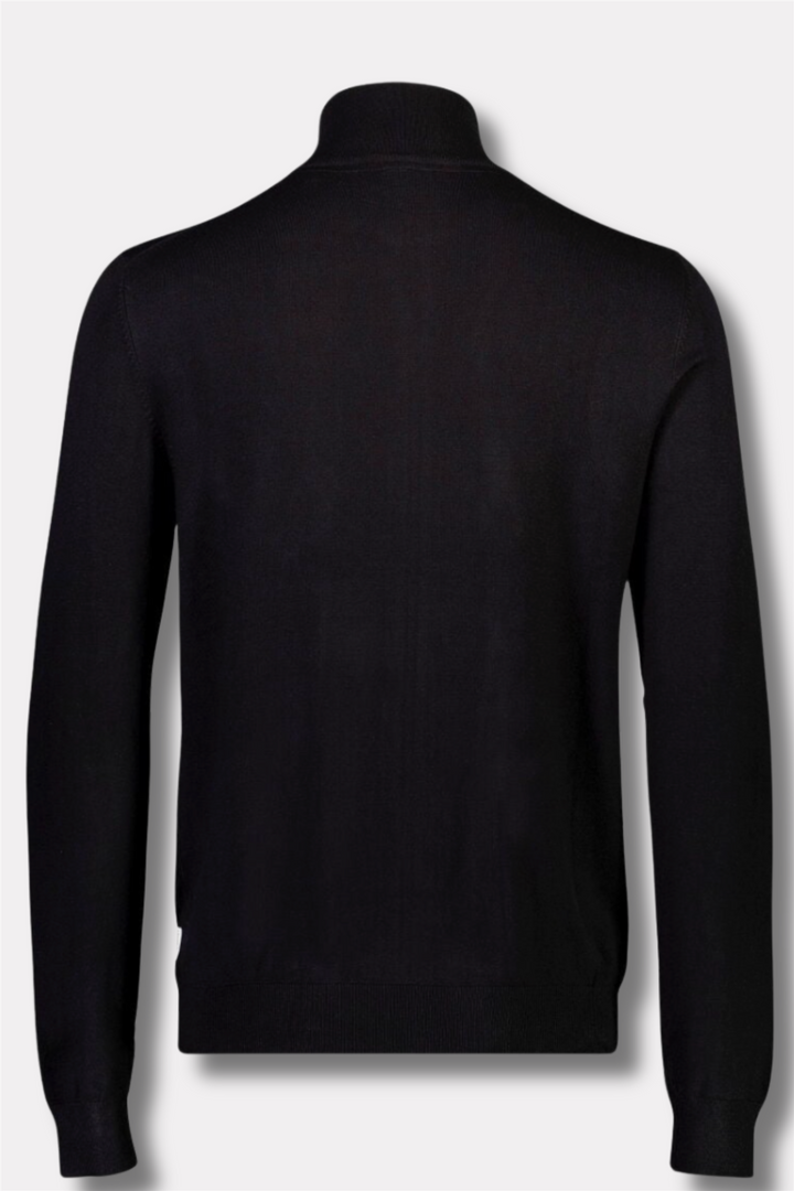 Ecovero Zip Cardigan Black