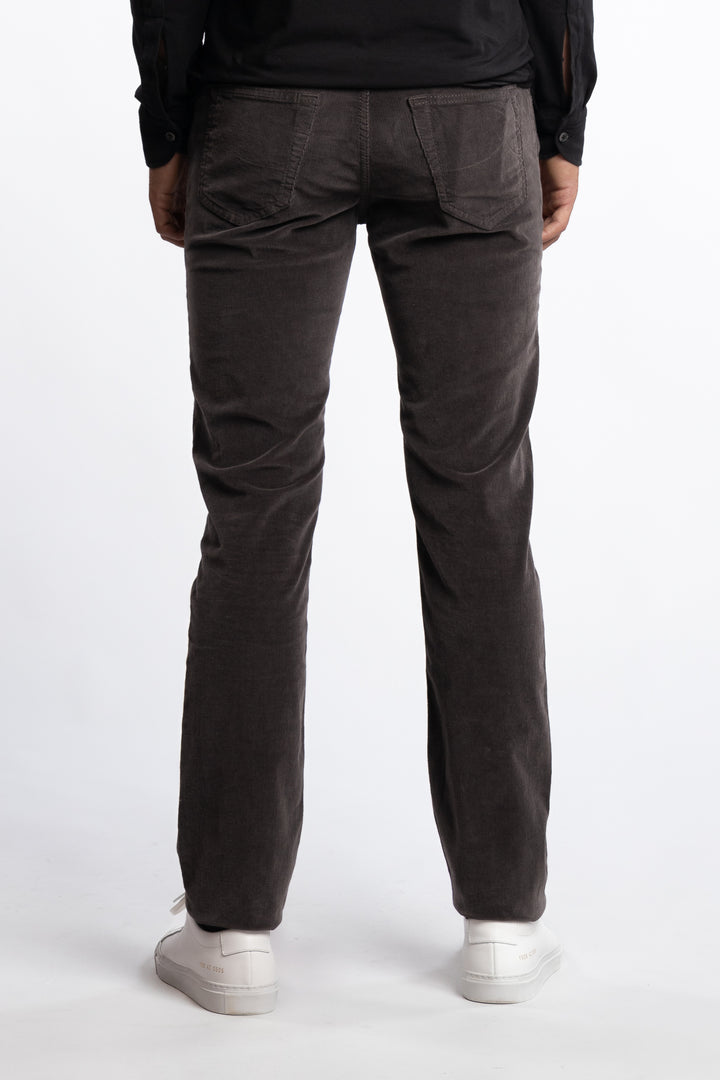 Bard Corduroy Slim Fit Trousers Grey